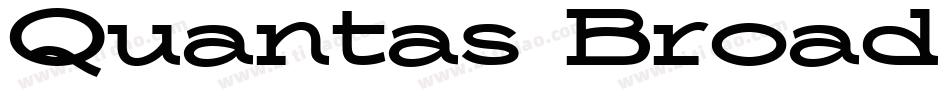 Quantas Broad Bold字体转换